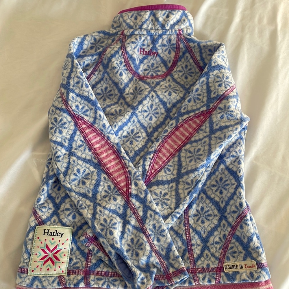 Hatley quarter zip pullover fleece! Size 4